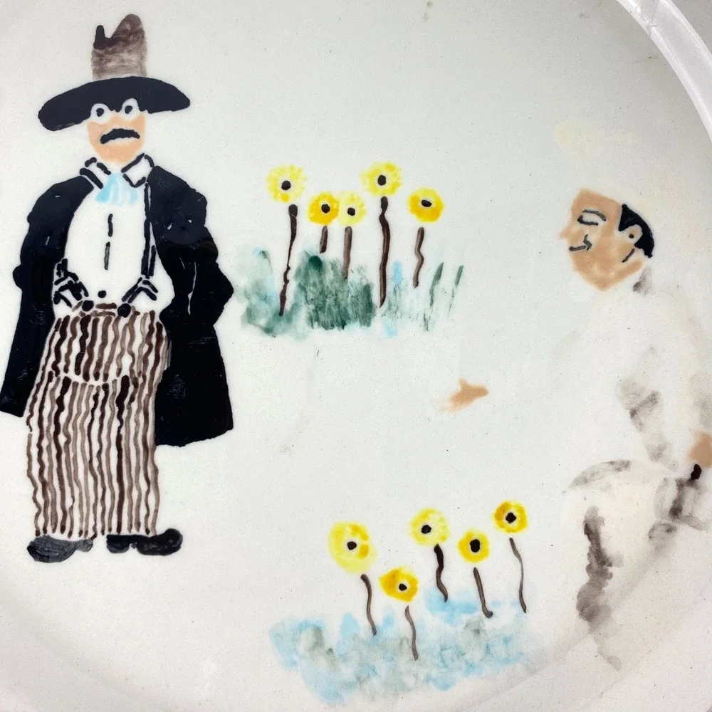 Vtg Rose Hill Art Plate 12